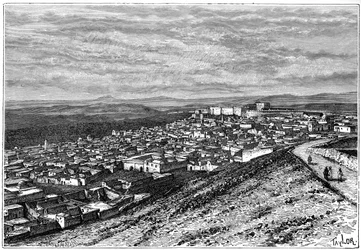 View of El Kef, Tunisia