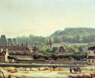 The Hopital Saint-Louis and the Buttes-Chaumont in 1830