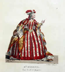 French Actress Marie Francoise Marchand as Agrippine in 