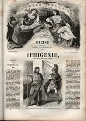 Iphigenie tragedie by Jean Racine (engraving)