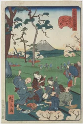 No.5, Cherry-blossom Viewing at Asuka Hill