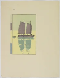 A Junk, Plate No. 1, late 19th-mid 20th century