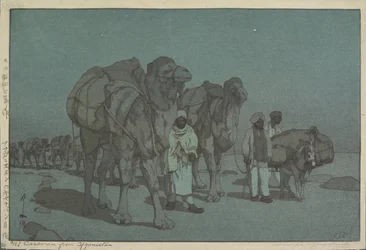 Caravan from Afghanistan on a Moonlit Night