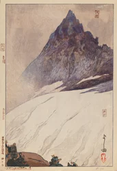Yarigatake A (woodblock print on paper)