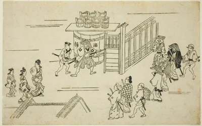 Entrance to Ageyacho, from the series "The Appearance of Yoshiwara"