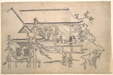 Flower-Viewing Scene