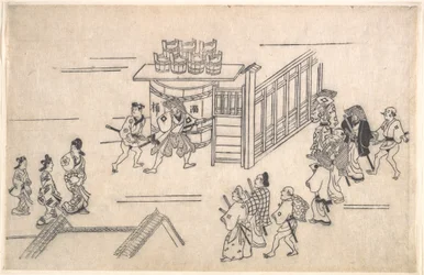The Fourth Scene, from the series Scenes of the Pleasure Quarter at Yoshiwara in Edo