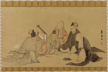 The Six Immortal Poets, Edo period, late 18th-early 19th century