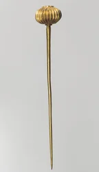 Pin with spherical head, c.14th-13th century BC (gold)