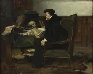 Absorbed in His Studies
