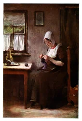 Knitting Fisherwoman