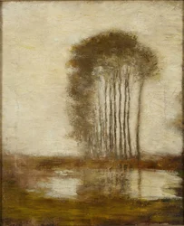 Landscape with Poplars