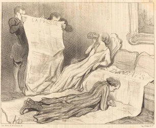 Subscribers Receiving Their Newspaper...