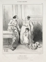 Ancient History, Plate 46: The Mother of the Gracchi, 1842