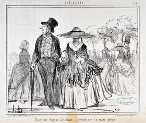 Artwork by Honore Daumier Charivari date from 1855: Serie Actualites 