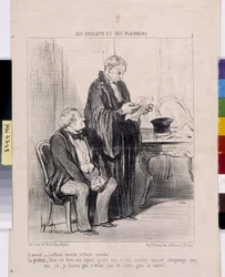 Artwork by Honore Daumier. Series 
