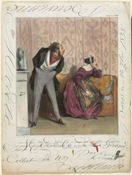 Caricaturana plate 36: From What! From What! Your Dowry..., 1837