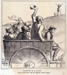 Cartoon about hunters. Series 