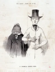 Cartoon about the couple. Series 