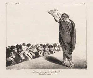 La Caricature, Pl. 454, Athenians Beware of Phillip!