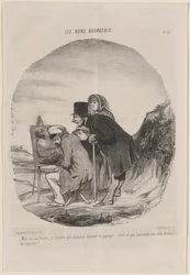 Man Drawing a Landscape