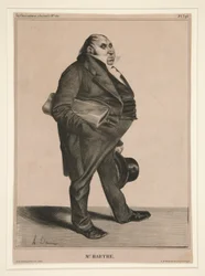 Mr. Barthe, plate 294 from the series Celebrities of Caricature