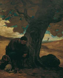 Sancho Panza Resting Under a Tree