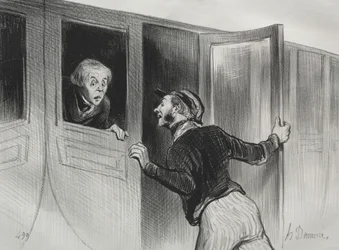The Railroads, Plate 11: The Hazard of Sleeping on a Journey