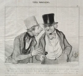 Types Parisiens, plate 26: Yes, Sir, your respectable air encourages me...