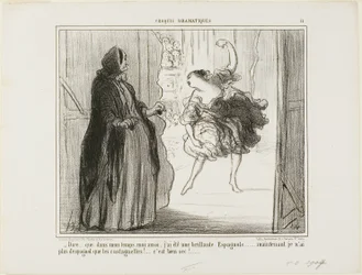 Difficult to Imagine, Plate 11 from Croquis Dramatiques