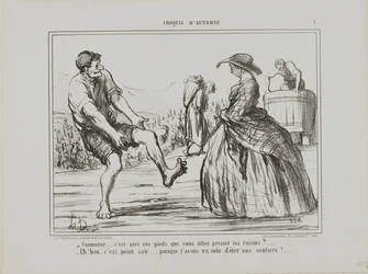 "- What? you are pressing the grapes with your feet? - Sure, and it