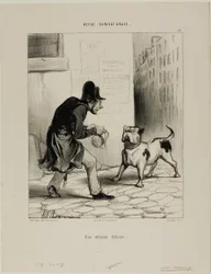 A Delicate Task, Plate 37 from Revue Caricaturale