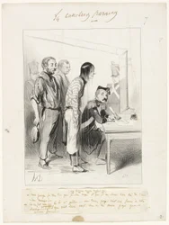A Man Saved Against his Will, plate seven from Les Canotiers Parisiens