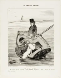 A Revolt On Board, plate 13 from Les Canotiers Parisiens