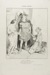 Apelles and Campaste, from Art and the Antique, a poetic essay by M. Cavé, plate 36(37)
