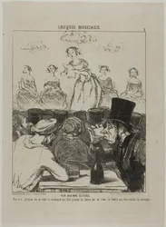 At the Champs-Elysées, plate 3 from Croquis Musicaux