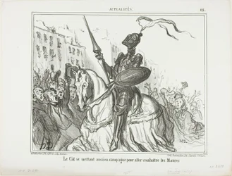 El Cid also takes to the field to fight against the Moors, plate 116 from Actualités
