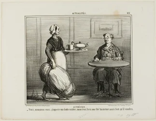 Herbal Tea, Plate 416 from Actualités
