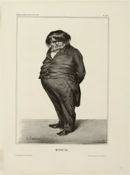 Mr. Prune, plate 288 from Celebrities of Caricature