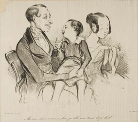 “My sister was saying yesterday, she thinks you are just too ugly!”, plate 37 from Croquis D 