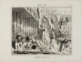The Bath at 4 Sous, plate 29 from Croquis D