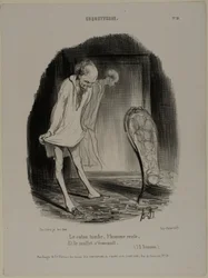The Cotton Gown Falls, Man Remains, and the Calf Fades, plate 10 from Coquetterie