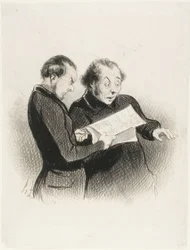 The Illustrated Rebus. "- Singular! I cannot guess the rebus in today