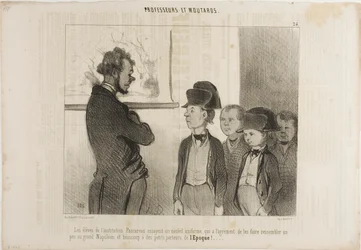 The Pupils of the Institute Pascareau Trying Their New School Uniform, Plate 25 from Professors and Kids