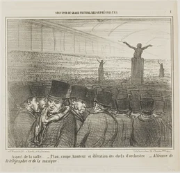 View of the Grand Hall, plate 1 from Souvenir of the Grand Festival of the Orpheonists
