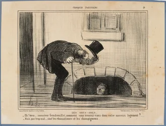 “And so, Mr. Gendrouillet, how do you find yourself in your new lodgings?” - “Not too bad, except for the rheumatism and the mushrooms”