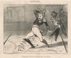 Emperor Nicholas working in his office