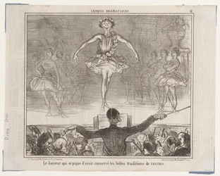 The Dancer Who Takes Pride in Himself... (Dramatic Sketches), from Le Charivari