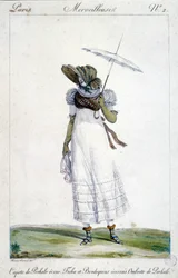 Fashion engraving by Horace Vernet (1789 - 1863), made around 1810 for 