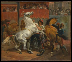 The Start of the Race of the Riderless Horses